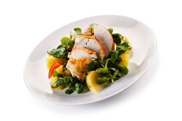 istock Grilled chicken breast and vegetables 1056419364