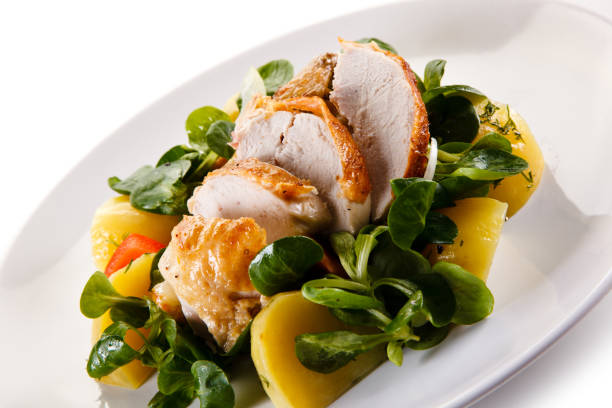 istock Grilled chicken breast and vegetables 1056419802