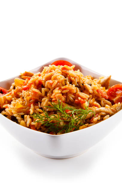 istock Roast chicken nuggets and vegetables 1056420308