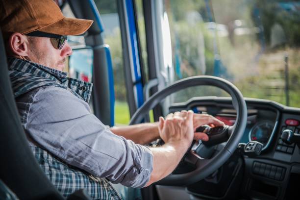 istock Truck Driver in the Cabin 1056421744