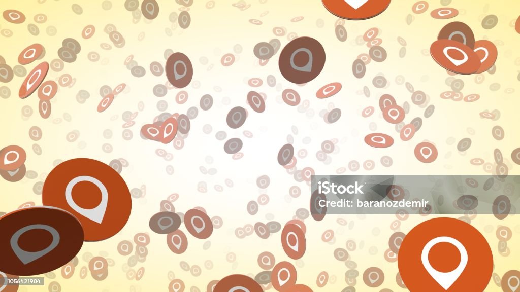 Map Location Pointer Symbol Stock Photo - Download Image Now - Business ...