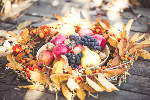 istock Autumn organic fruits 1056427528