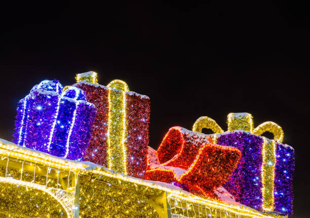 istock Christmas decoration at night 1056428880