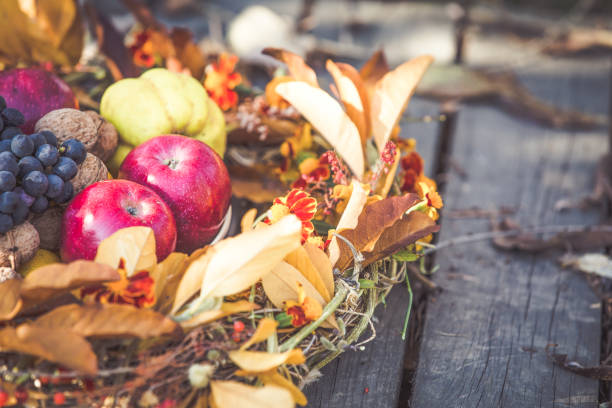 istock Autumn organic fruits 1056429390