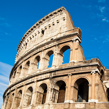 Colosseum in Rome in March Sunshine