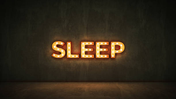 istock Neon Sign on Brick Wall background - Sleep. 3d rendering 1056445284