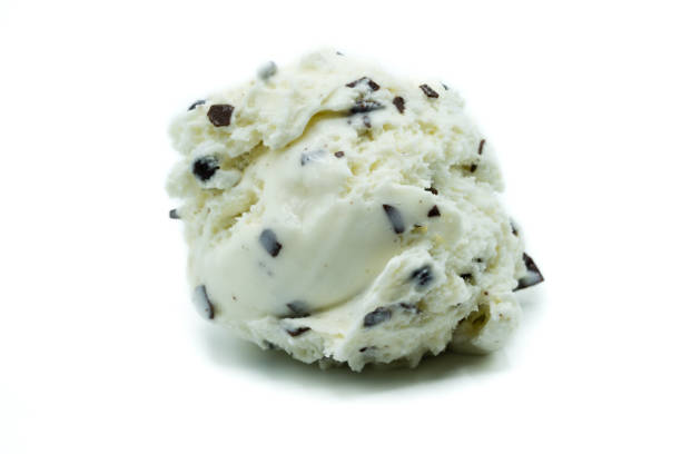 istock A scoop of Stracciatella ice cream isolated on white background 1056445748