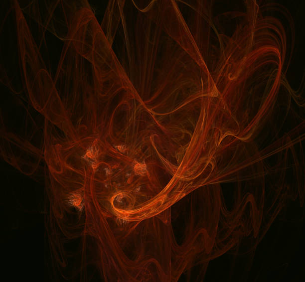 istock Red fractal pattern background. Fantasy fractal texture. Digital art. 3D rendering. Computer generated image. 1056448300