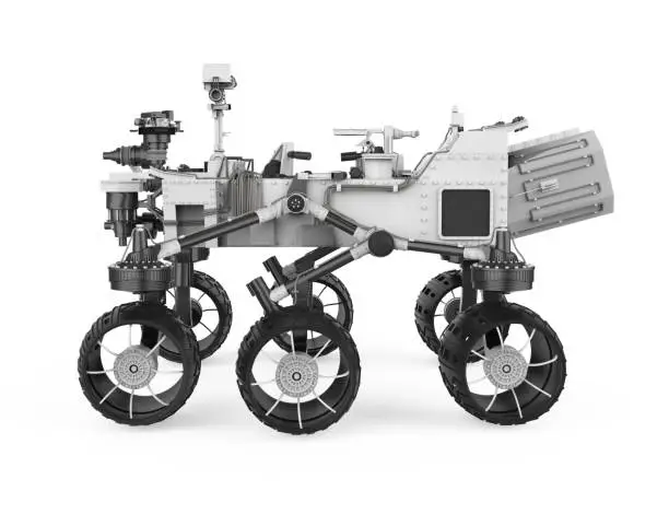 Photo of Curiosity Rover Isolated