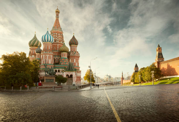 istock Saint Basil's Cathedral on Red Square in Moscow, Russia 1056463726