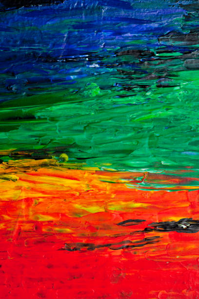 Abstract texture. Modern rainbow artwork background. stock photo