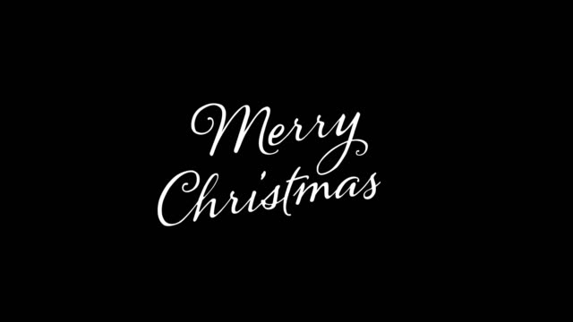 Written Merry merry Christmas vintage calligraphy text isolated on alpha channel. lettering flourish elements. Christmas holiday