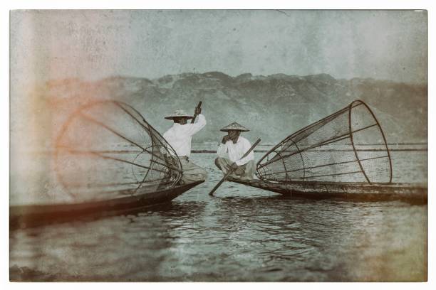 istock Old nostalgic photo of Myanmar 1056474086