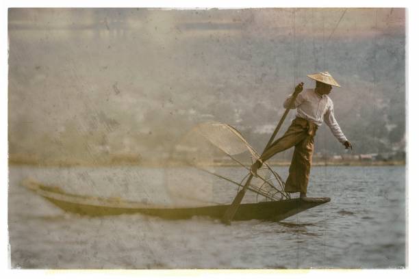 istock Old nostalgic photo of Myanmar 1056474178
