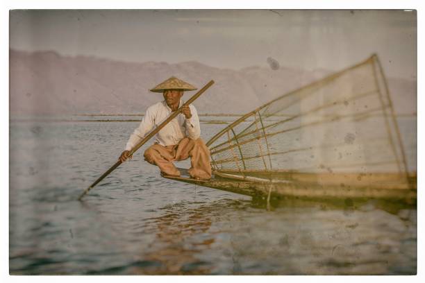 istock Old nostalgic photo of Myanmar 1056474388