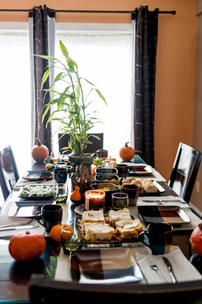 istock Dressed-up table for a family bruch gathering. 1056477668