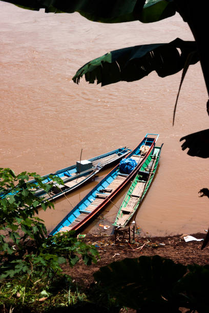 istock Loatian Mekong Boats 1056494136