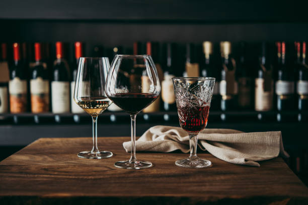 Wine bar stock photo