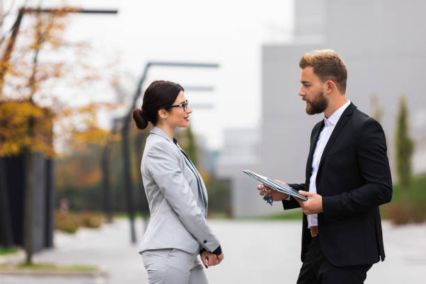 istock Meeting a real estate agent 1056504208