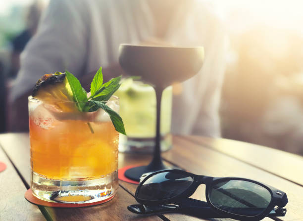 istock Cocktails on a table at a bar. 1056508088