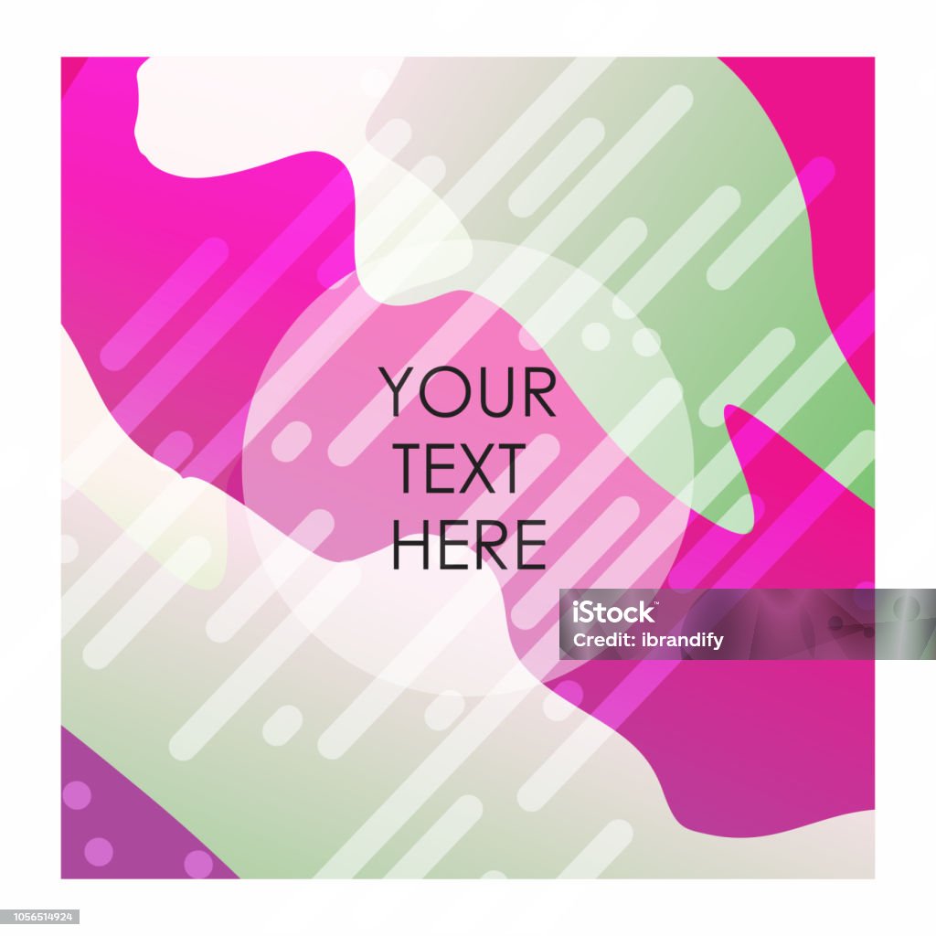 Colorful Background With Typography Vector Stock Illustration ...