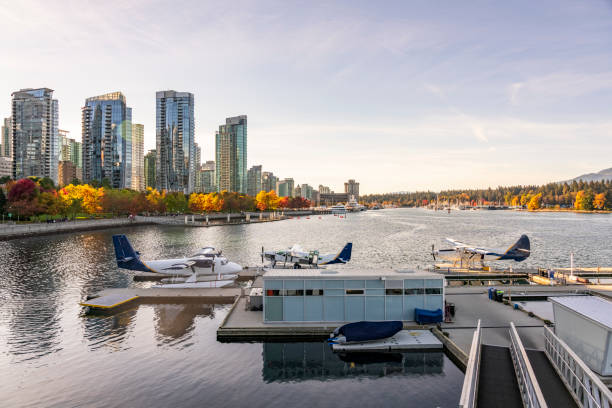 istock seaplanes moored at vancouver harbor 1056537404