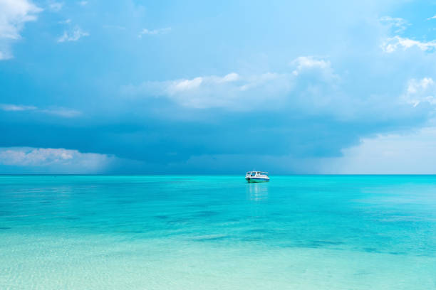Nobody on the beauty beach with turquoise water