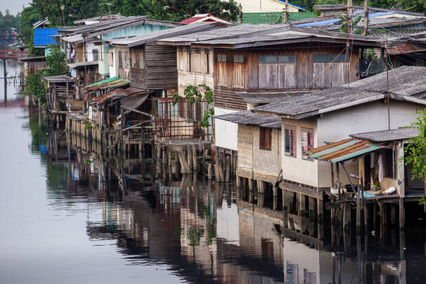 istock waterfront house in Bangkok Thailand. 1056573874