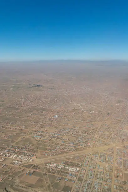 Photo of Overview of the city of El Alto, the second city of Bolivia after La Paz. Built spontaneously in the Andean high plateau, it is 4150 meters high.