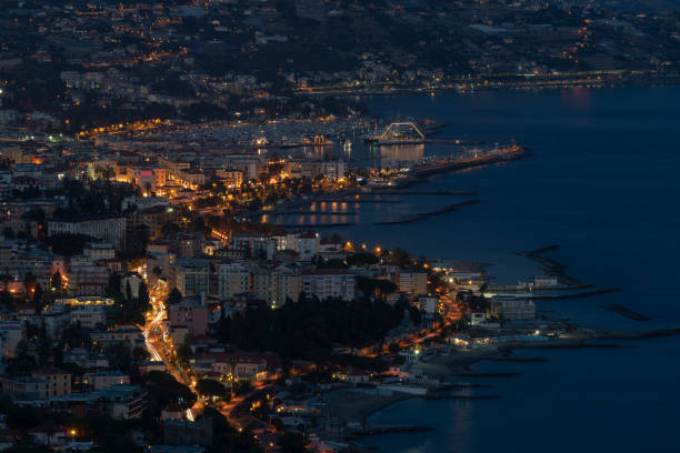 istock Italian Riviera, Sanremo by night 1056607600