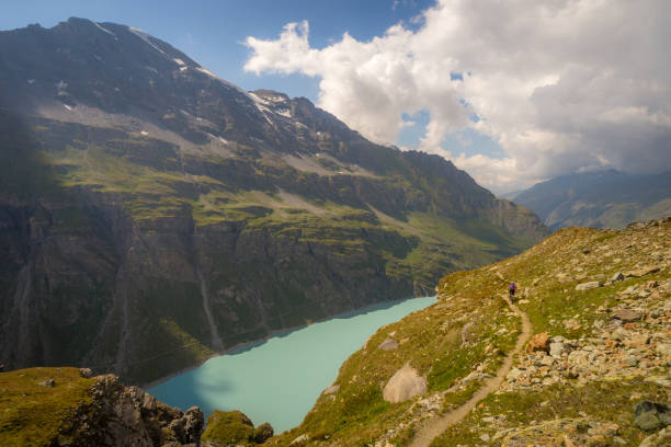 istock Mountain biking in a spectacular landscape 1056621198