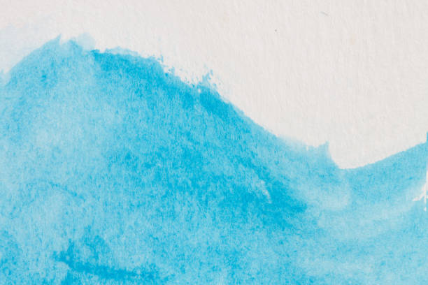 istock Watercolor painting, Abstract artistic frame, place for text or logo. Blue tone. 1056625356