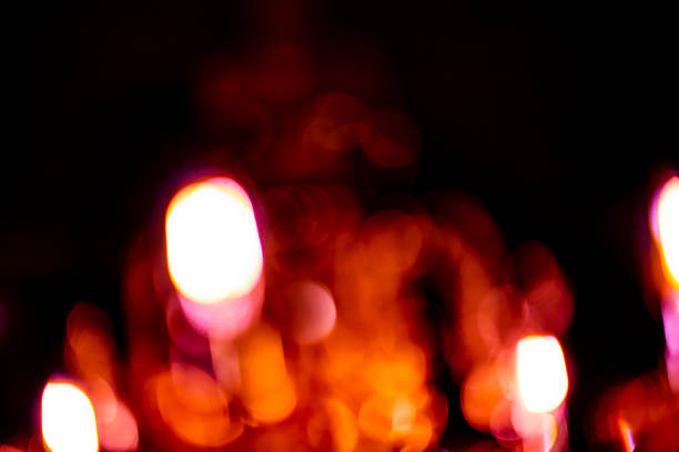 istock Bokeh glitter and lights on black background 1056625940