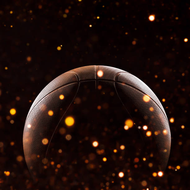 istock Basketball close-up on studio background - Stock image 1056626394