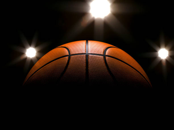 istock Basketball close-up on studio background - Stock image 1056626430