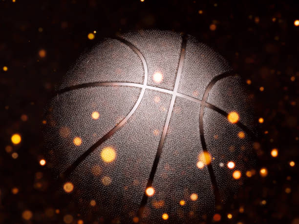 istock Basketball close-up on studio background - Stock image 1056626432