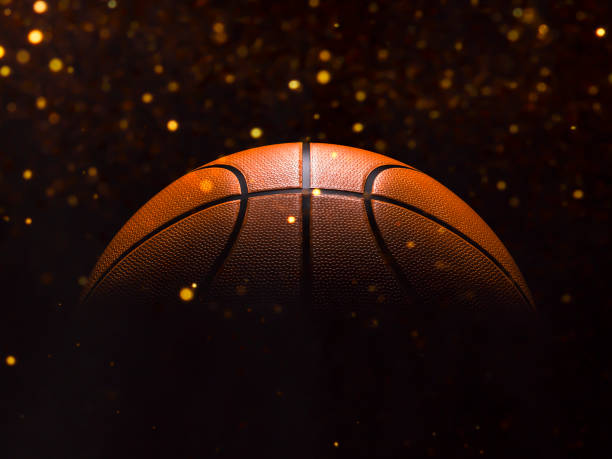 istock Basketball close-up on studio background - Stock image 1056626452