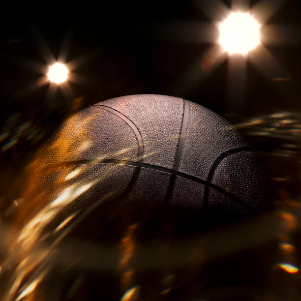 istock Basketball close-up on studio background - Stock image 1056626468