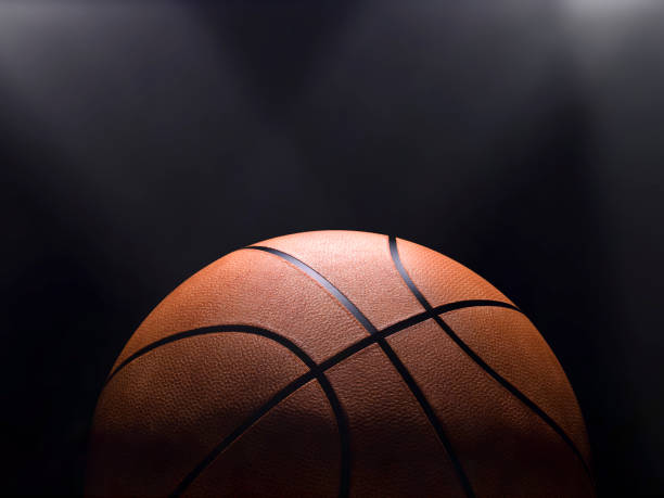 istock Basketball close-up on studio background - Stock image 1056626470