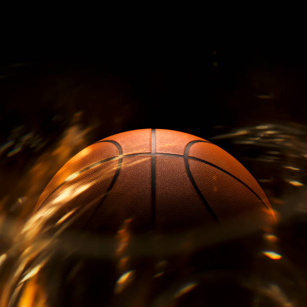 istock Basketball close-up on studio background - Stock image 1056626496