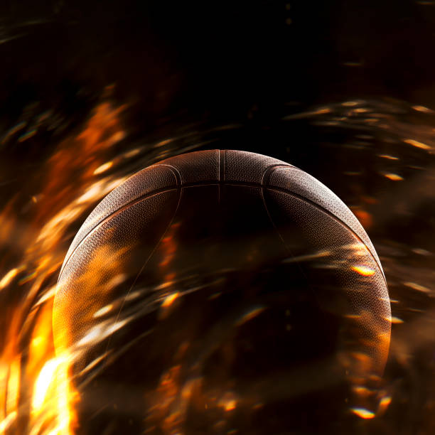 istock Basketball close-up on studio background - Stock image 1056626502