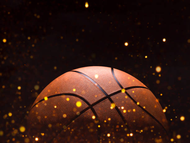 istock Basketball close-up on studio background - Stock image 1056628734