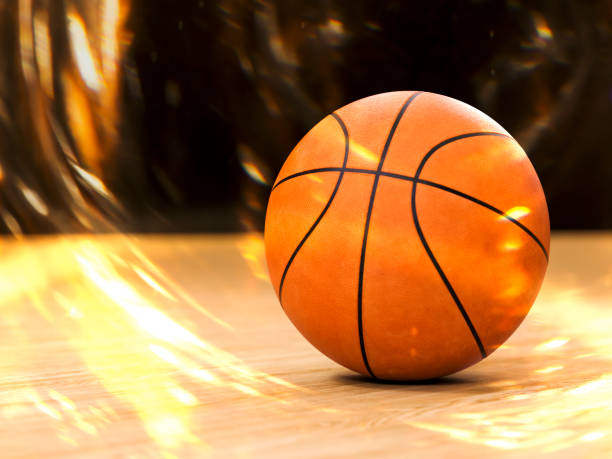 istock Basketball close-up on studio background - Stock image 1056628806