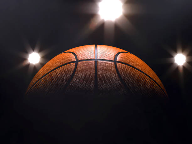 istock Basketball close-up on studio background - Stock image 1056628892