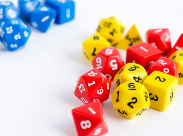 istock Dices for rpg, board or tabletop games. 1056631524
