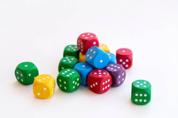 istock Dices for rpg, board or tabletop games. 1056631624