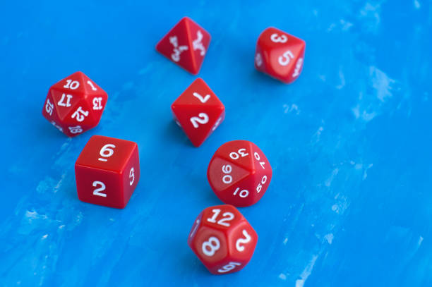 istock Dices for rpg, board or tabletop games. 1056631628