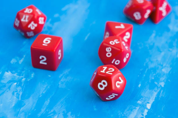istock Dices for rpg, board or tabletop games. 1056631636