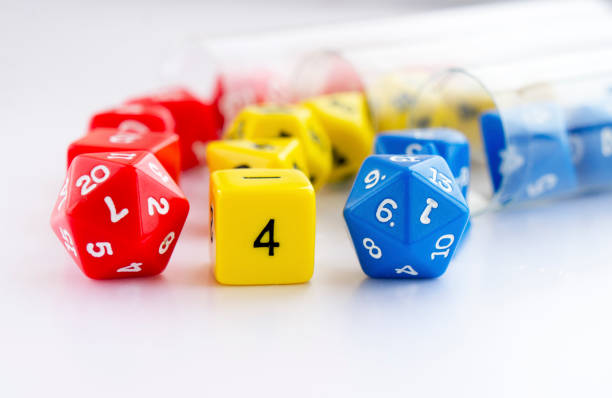 istock Dices for rpg, board or tabletop games. 1056631658