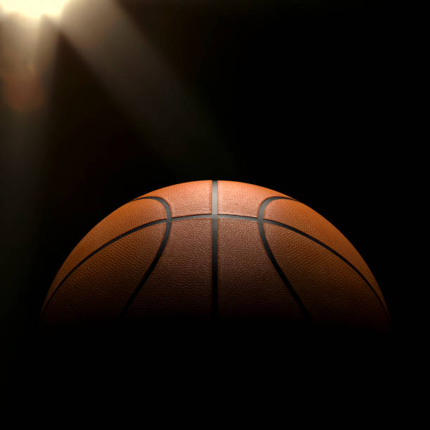 istock Basketball close-up on studio background - Stock image 1056631942